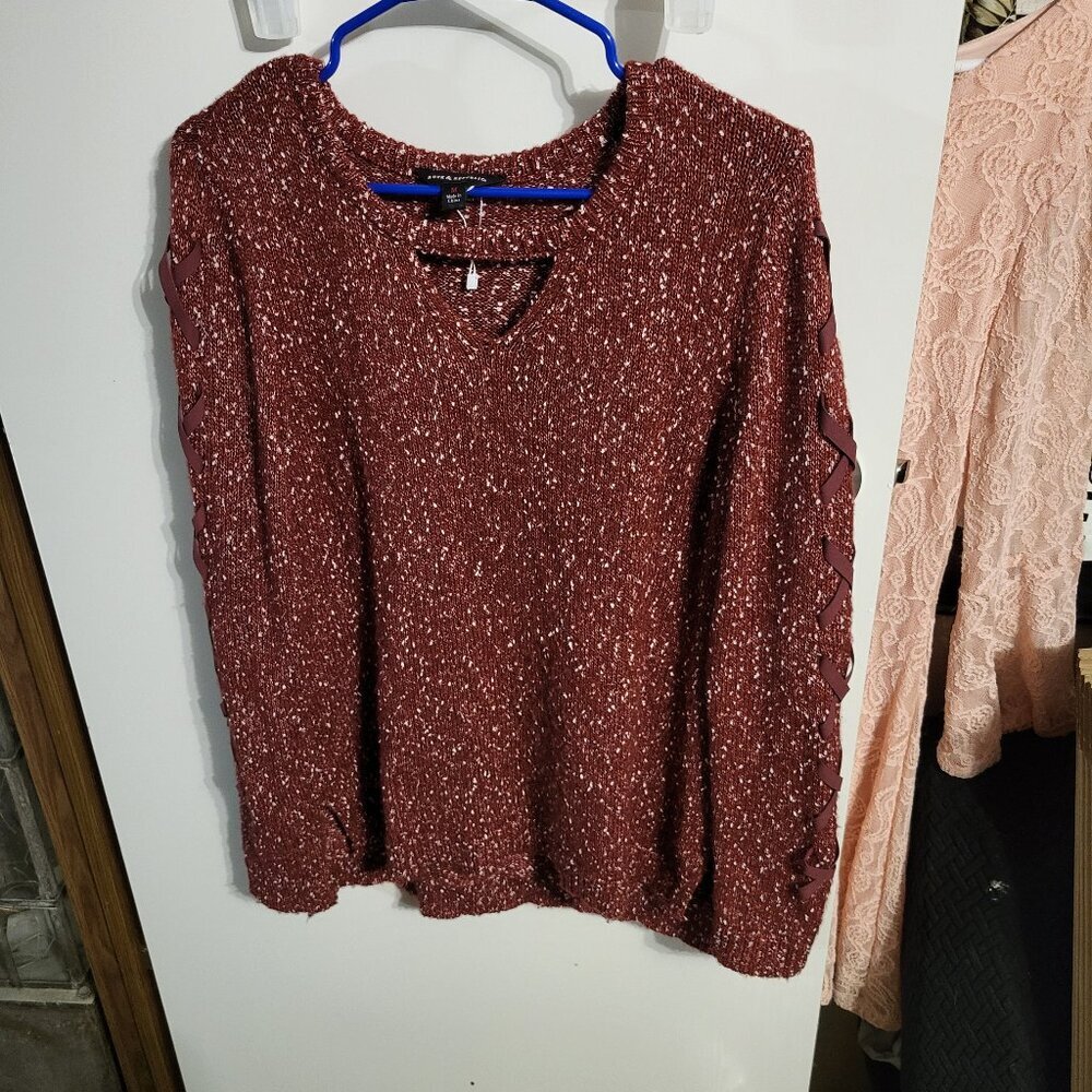 NWOT WOMANS ROCK & REPUBLIC KNIT SWEATER SZ M